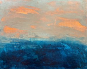 Fervour - Giclee of abstract acrylic original painting by angie moyes