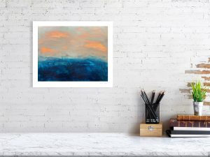 Fervour - Giclee of abstract acrylic original painting by angie moyes