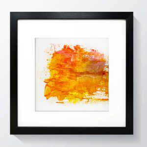 framing example of a hand painted greetings card (blank) by angie moyes - original art