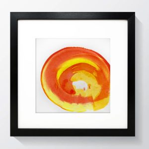 framing example of a hand painted greetings card (blank) by angie moyes - original art