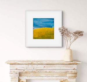 Nuzzle - harvest - abstract acrylic original painting by angie moyes