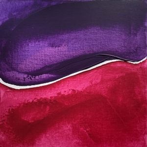 Pansy - abstract acrylic original painting by angie moyes