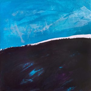 Sleeper - abstract acrylic original painting by angie moyes