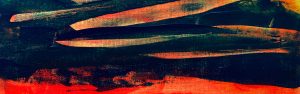 Dusk - abstract acrylic original painting by angie moyes