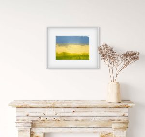 Wells - abstract acrylic original painting on paper by angie moyes
