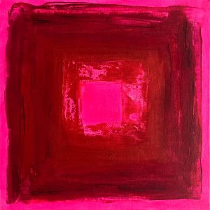 Love squared - abstract acrylic original painting by angie moyes