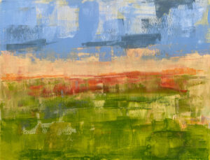 Somewhere Nice - abstract acrylic original painting by angie moyes